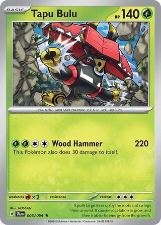 006/064 Shrouded Fable Tapu Bulu Rare