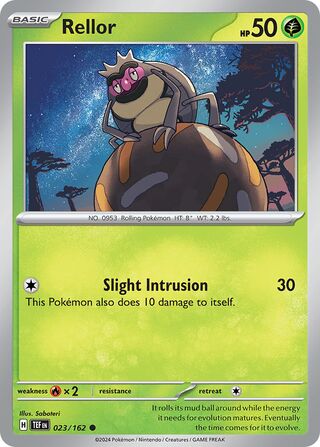 023/162 Rellor  Pokemon Temporal Forces Uncommon