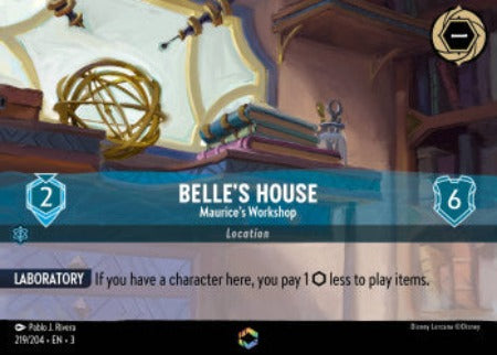 Belle's House - Maurice's Workshop Disney Lorcana into the inklands Enchanted 219/204