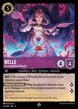 036/204 Belle - Accomplished Mystic Disney Lorcana Ursula’s Return Super Rare