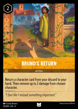 026/204 Bruno's Return Disney Lorcana Ursula’s Return Uncommon