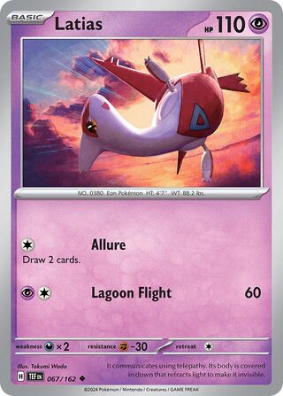 067/162 Latias  Pokemon Temporal Forces Uncommon