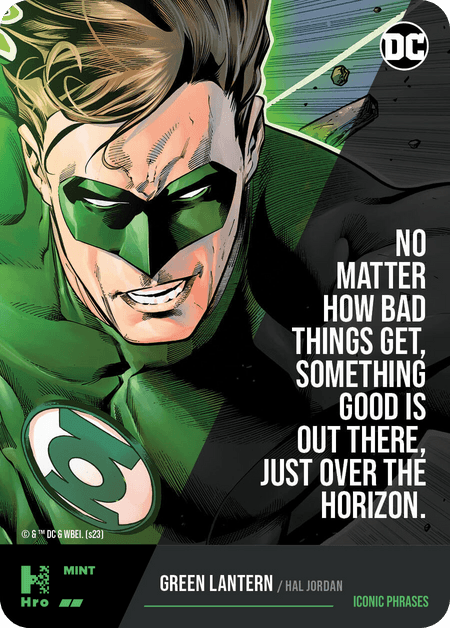 ICONIC PHRASES HRO Chapter 3 Shazam Uncommon Green Lantern