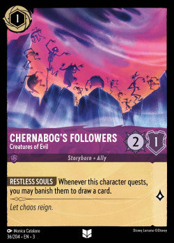 036/204 Chernabog's Followers - Creatures of Evil Disney Lorcana into the inklands Uncommon