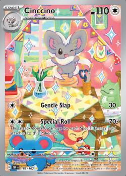 183/162 Pokemon Cinccino  Temporal Forces Illustration Rare