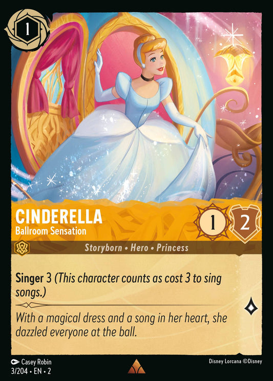 003/204 Cinderella - Ballroom Sensation Disney Lorcana Rise of the Floodborn Rare