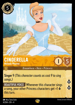 004/204 Cinderella - Melody Weaver Disney Lorcana Ursula’s Return Legendary