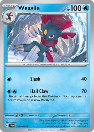 014/064 Shrouded Fable Weavile Uncommon