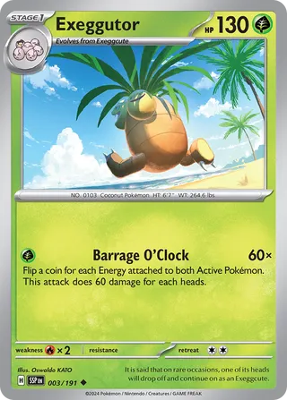 003/191 Surging Sparks Exeggutor Uncommon