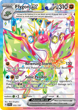 222/191 Surging Sparks Flygon ex Ultra Rare