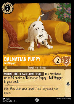 004b/204 Dalmatian Puppy - Tail Wagger Disney Lorcana into the inklands Common