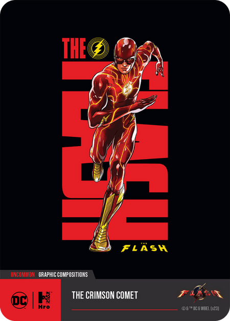 A1 - A87334 THE FLASH: GRAPHIC COMPOSITIONS The Crimson Comet Uncommon