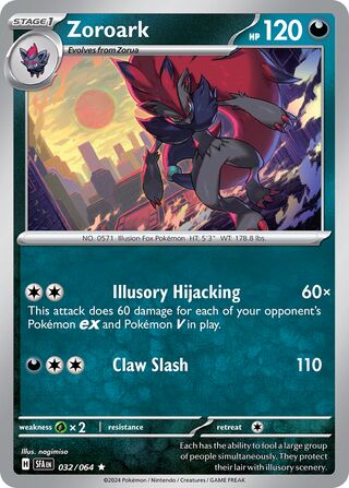 032/064 Shrouded Fable Zoroark Rare