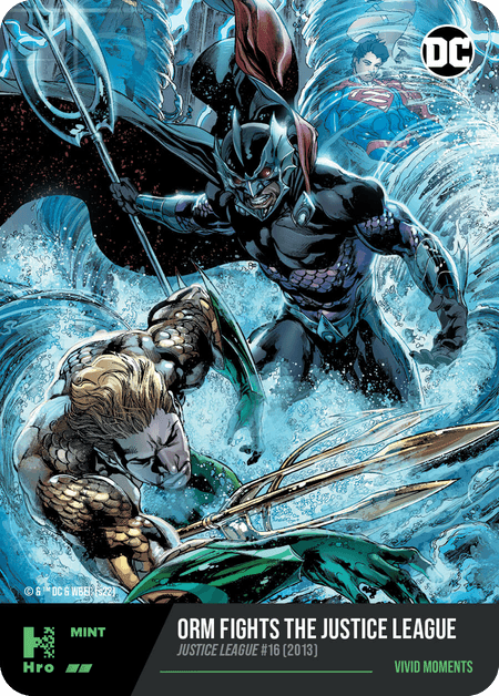 Orm fights the Justice League - Justice League #16 (2013)  VIVID MOMENTS HRO Chapter 2 BLACK ADAM Physical & Digital Uncommon