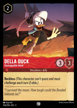 Della Duck - Unstoppable Mum Common Disney Lorcana into the inklands 106/204 FOIL