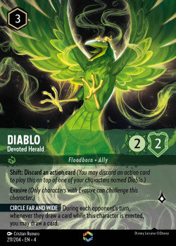 211/204 Diablo - Devoted Herald Disney Lorcana Ursula’s Return Enchanted