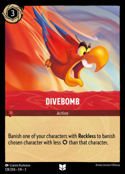 Divebomb Uncommon Disney Lorcana into the inklands 128/204