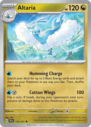 134/191 Surging Sparks Altaria Uncommon