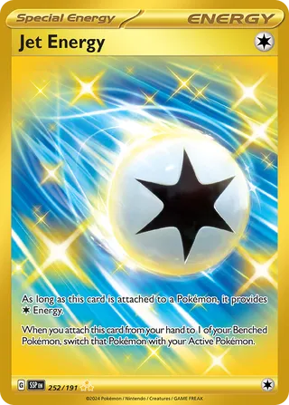 252/191 Surging Sparks Jet Energy Full Art Prelease