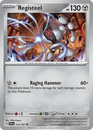 125/191 Surging Sparks Registeel Uncommon