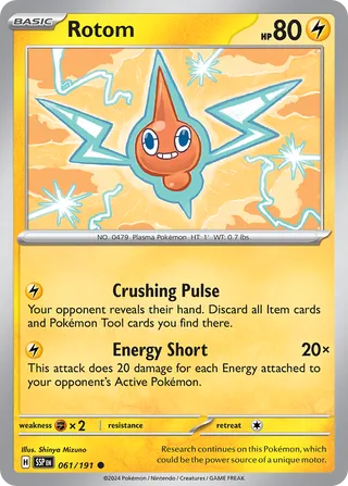 061/191 Surging Sparks Rotom Common