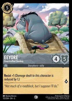Eeyore - Overstuffed Donkey Disney Lorcana into the inklands Common 172/204