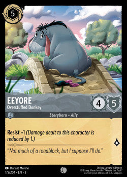 172/204 Eeyore - Overstuffed Donkey Disney Lorcana into the inklands Common