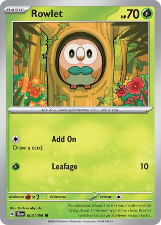 003/064 Shrouded Fable Rowlet Common