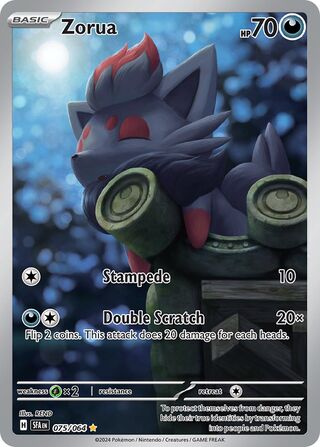 075/064 Shrouded Fable Zorua Illustration Rare