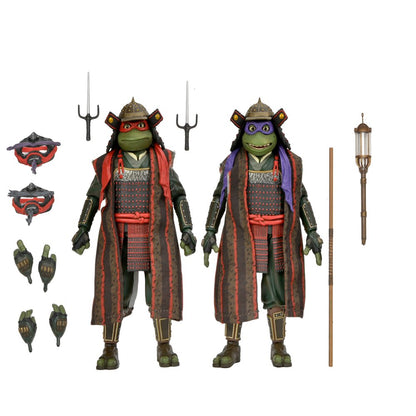 Teenage Mutant Ninja Turtles 3 (Movie) - Turtles in Time - 7" Scale Action Figures - Donatello & Raphael 2 Pack