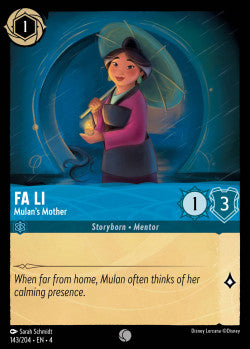 143/204 Fa Li - Mulan's Mother Disney Lorcana Ursula’s Return Common