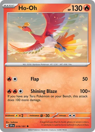 019/191 Surging Sparks Ho Oh Uncommon