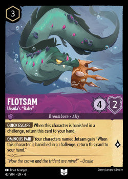 043/204 Flotsam - Ursula's "Baby" Disney Lorcana Ursula’s Return Uncommon