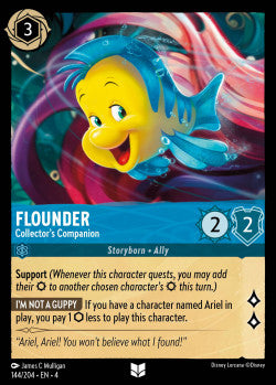 144/204 Flounder - Collector's Companion Disney Lorcana Ursula’s Return Uncommon