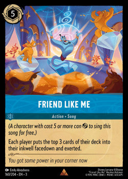 160/204 Friend Like Me Disney Lorcana into the inklands Rare