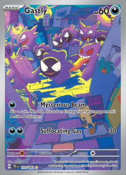 177/162 Pokemon Gastly  Temporal Forces Illustration Rare