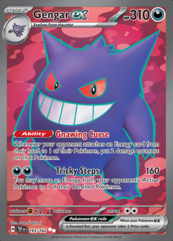 193/162 Pokemon Gengar ex  Temporal Forces Ultra Rare