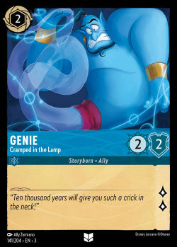 Genie - Cramped in the Lamp Disney Lorcana into the inklands Uncommon 141/204