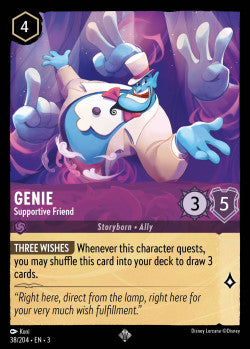 038/204 Genie - Supportive Friend Disney Lorcana into the inklands Super Rare