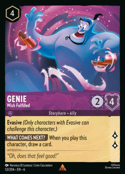 53/204 Disney Lorcana Azurite Sea Genie - Wish Granted Rare