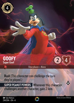 214/204 Goofy - Super Goof Disney Lorcana Ursula’s Return Enchanted