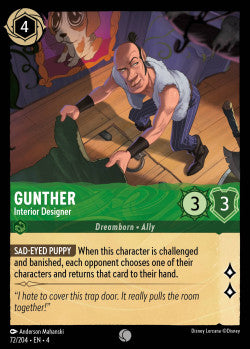 072/204 Gunther - Interior Designer Disney Lorcana Ursula’s Return Common