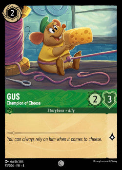 073/204 Gus - Champion of Cheese Disney Lorcana Ursula’s Return Common