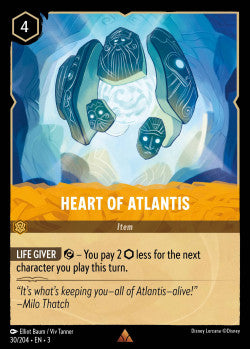 030/204 Heart of Atlantis Disney Lorcana into the inklands Rare