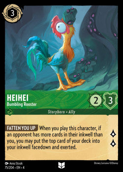 075/204 Heihei - Bumbling Rooster Disney Lorcana Ursula’s Return Uncommon