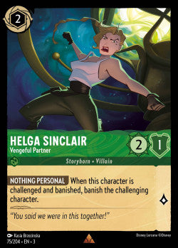 75/204 Helga Sinclair - Vengeful Partner Disney Lorcana into the inklands Rare