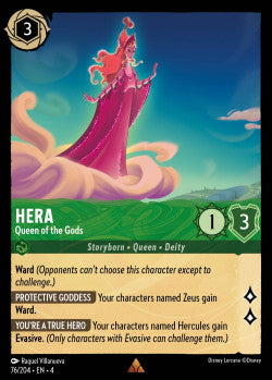 076/204 Hera - Queen of the Gods Disney Lorcana Ursula’s Return Rare