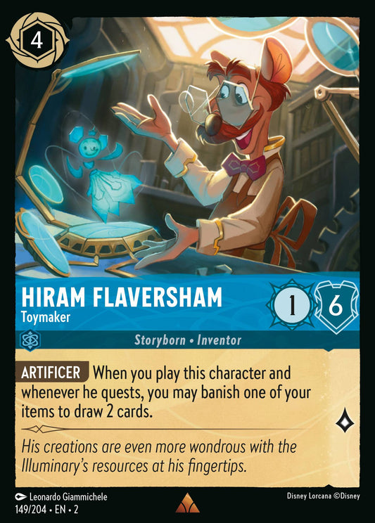 149/204 Hiram Flaversham - Toymaker Disney Lorcana Rise of the Floodborn Rare