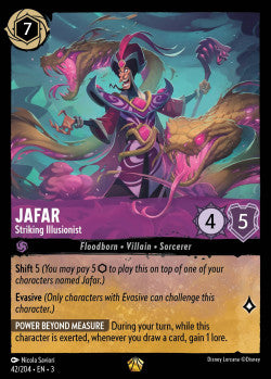 042/204 Jafar - Striking Illusionist Disney Lorcana into the inklands Legendary