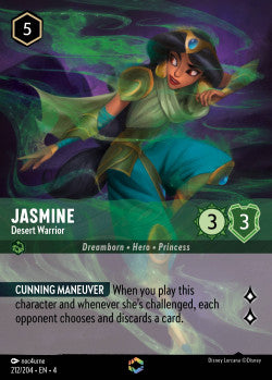 212/204 Jasmine - Desert Warrior Disney Lorcana Ursula’s Return Enchanted